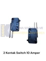 2 KONTAK SWİTCH 10 AMPER (ARÇELİK BULAŞIK KİLİDİ SWİTCH)