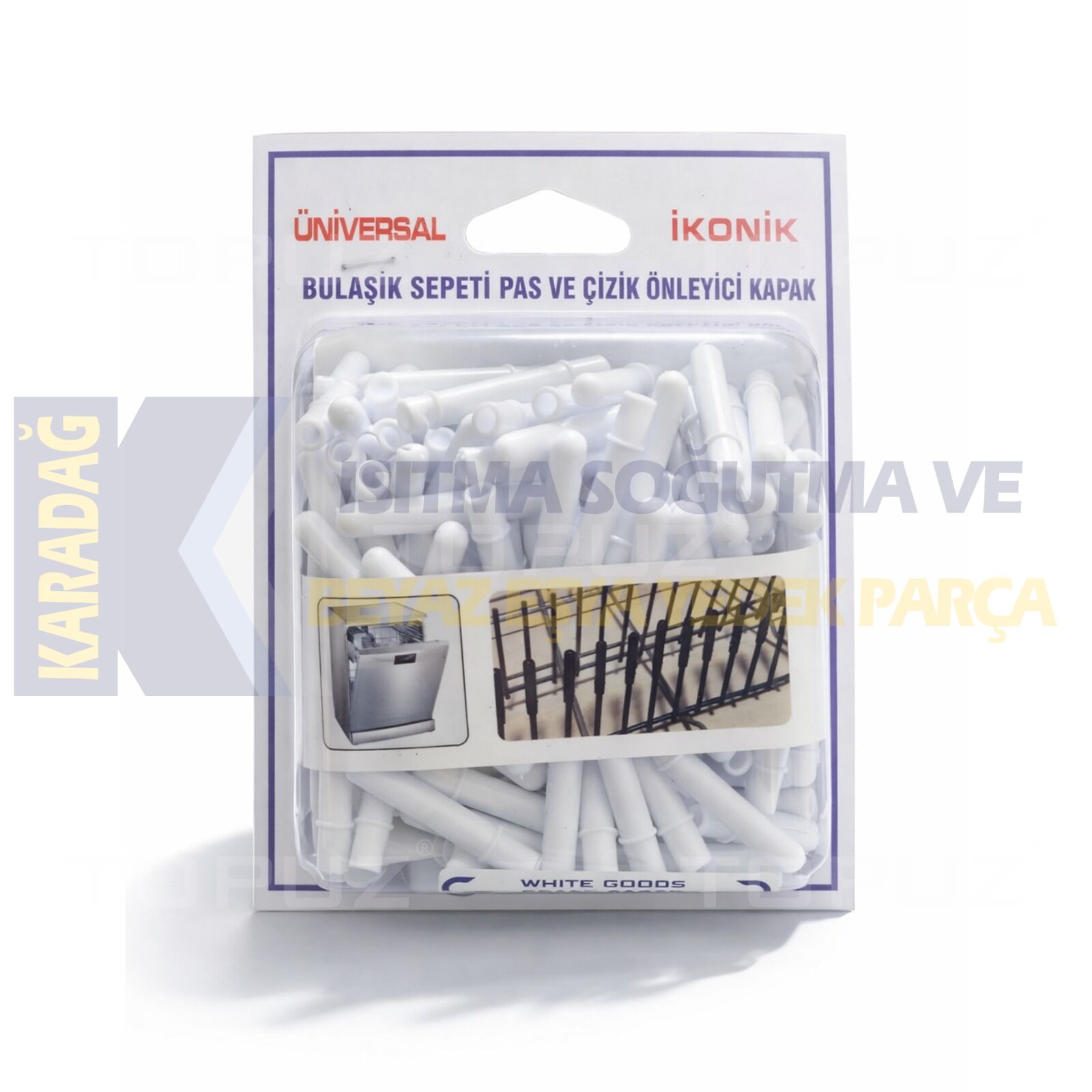 BULAŞIK SEPETİ PAS VE ÇİZİK ÖNLEYİCİ BEYAZ KAPAK