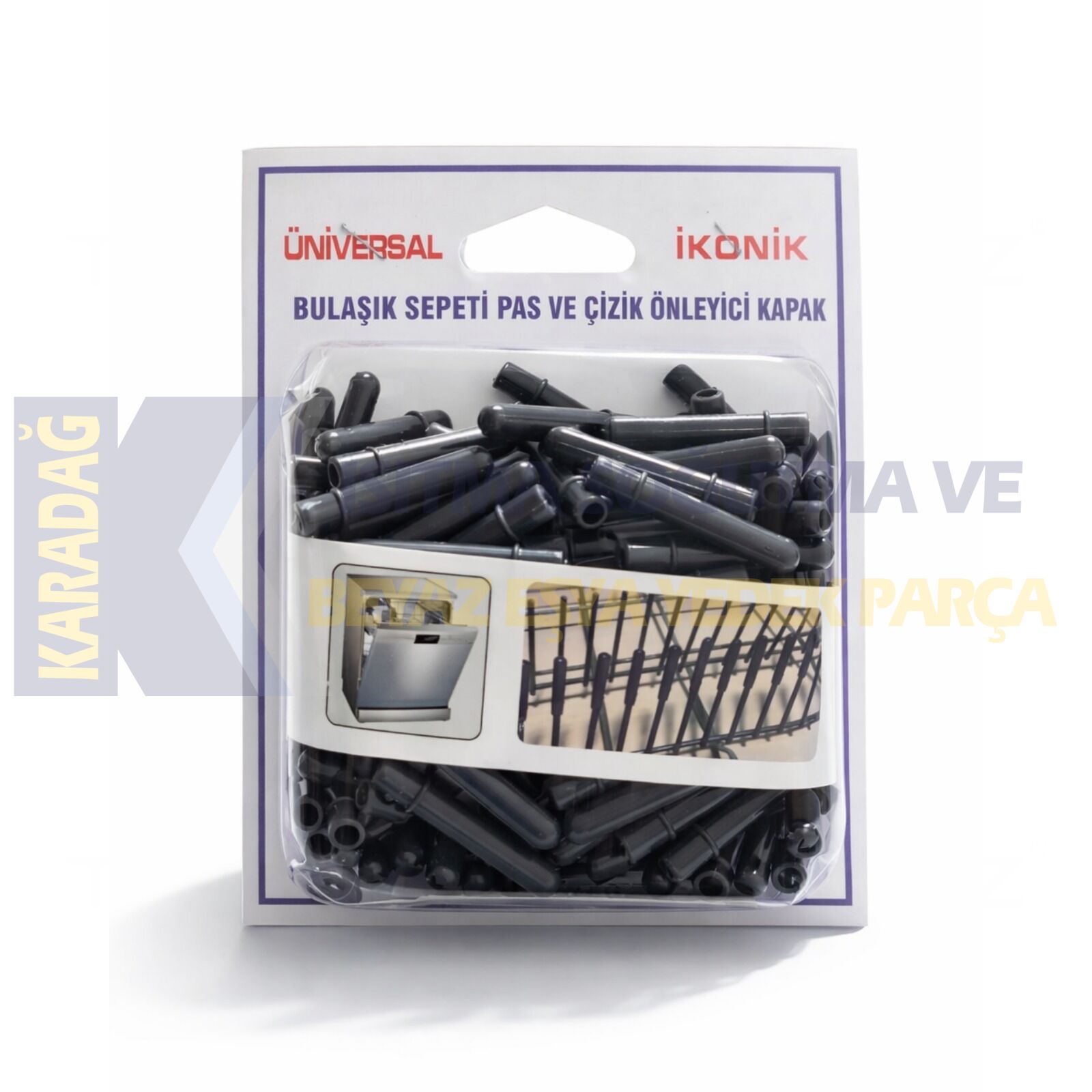 BULAŞIK SEPETİ PAS VE ÇİZİK ÖNLEYİCİ GRİ KAPAK