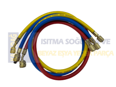 GAZ ŞARJ HORTUMU R22 R134 90 CM ÜÇLÜ TAKIM