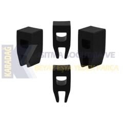 OCAK IZGARA SİLİKON LASTİK SETİ ÜNİVERSAL KARE KÜÇÜK