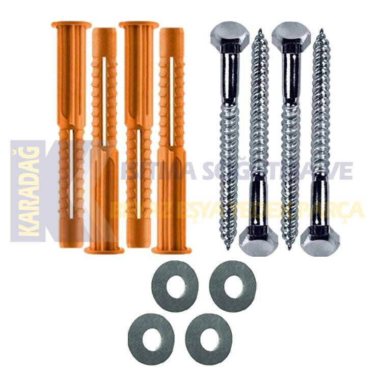 KLİMA DIŞ ÜNİTE 8X120 MM VİDA DÜBEL TAKIM (4 'LÜ)