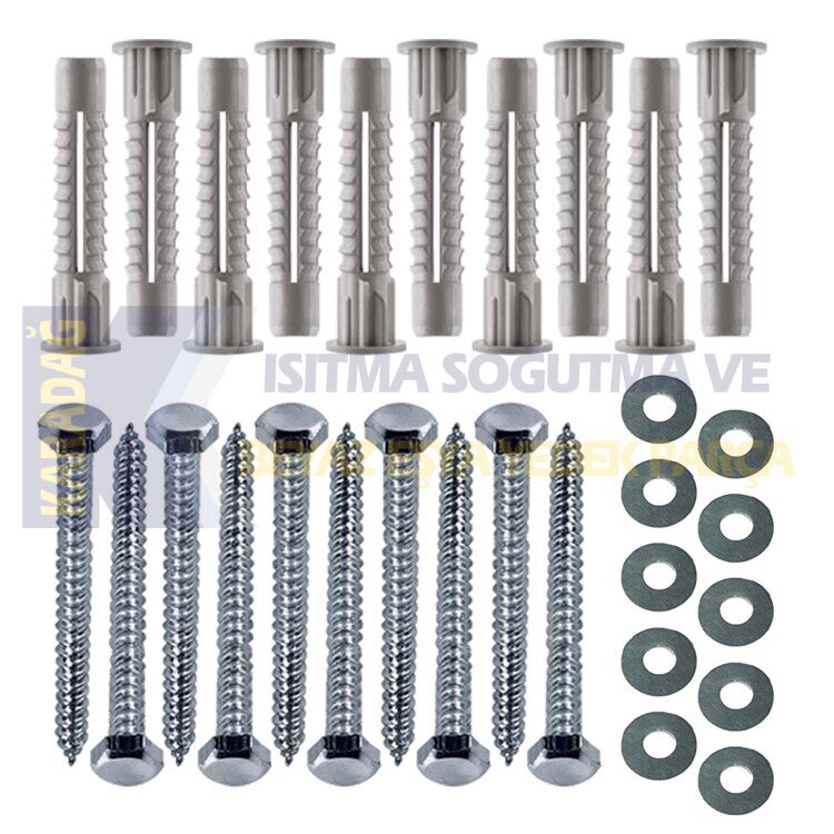 KLİMA DIŞ ÜNİTE 8X80 MM VİDA DÜBEL TAKIM (10 'LU)