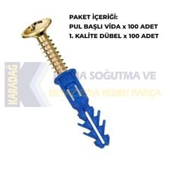 KLİMA İÇ ÜNİTE DÜBEL SETİ 100 LÜ