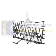 BULAŞIK SEPETİ PAS VE ÇİZİK ÖNLEYİCİ KAPAK GRİ 100 LÜ