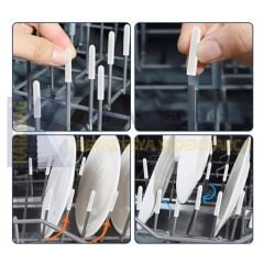 BULAŞIK SEPETİ PAS VE ÇİZİK ÖNLEYİCİ KAPAK BEYAZ 100 LÜ