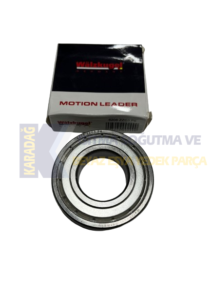 WALZKUGEL 6206 ZZ C3 DEMİR KAPAK RULMAN (ALMAN)