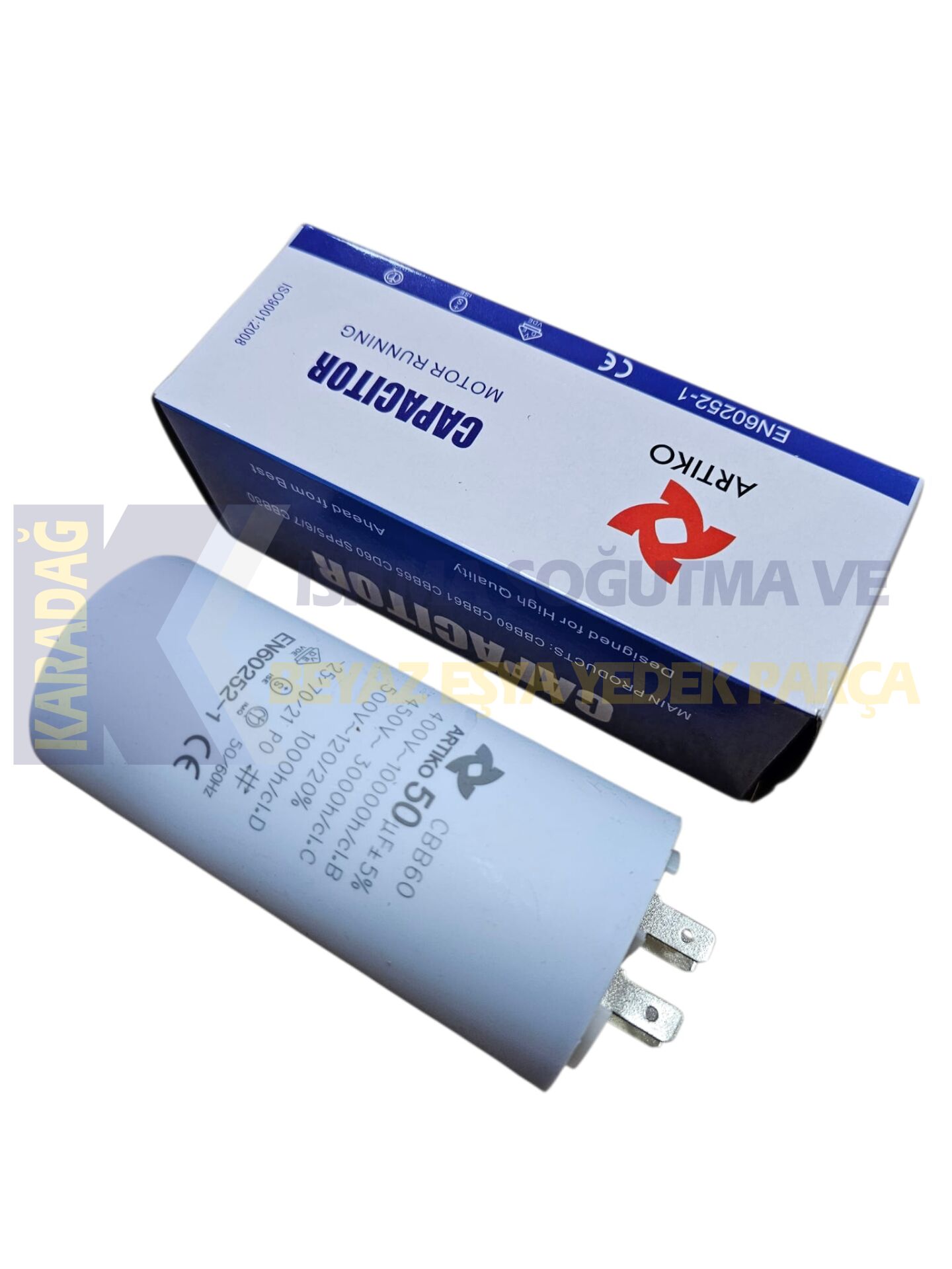 50 UF 400 V PLASTİK KONDANSATÖR ARTİKO