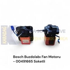 BOSCH BUZDOLABI FAN MOTORU 00491665 SOKETLİ