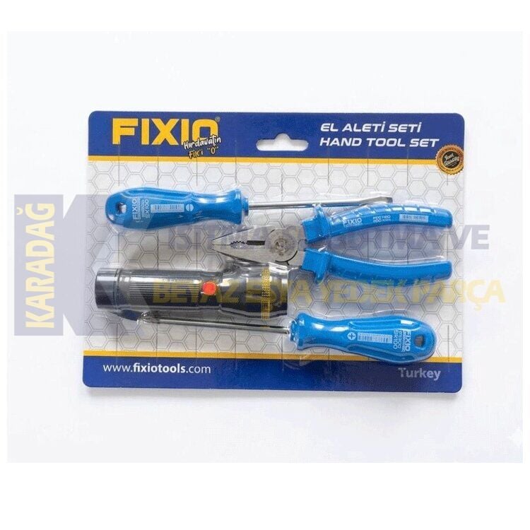FİXİO 4 PARÇA TRAFİK SETİ - EL ALETİ SETİ