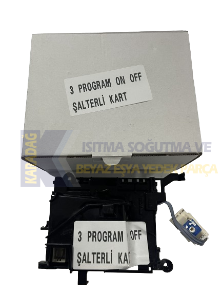 ARÇELİK BULAŞIK KART 3 PROGRAM ON - OFF ŞALTERLİ (SIFIR ÜRÜN)