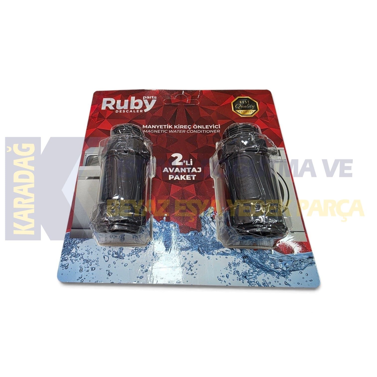 RUBY PARTS MANYETİK KİREÇ ÖNLEYİCİ ANTİKALKER CAM ELYAF 2 Lİ AVANTAJ PAKET