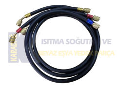 410 90 CM GAZ ŞARJ HORTUMU YÜKSEK KALİTELİ 3LÜ SET