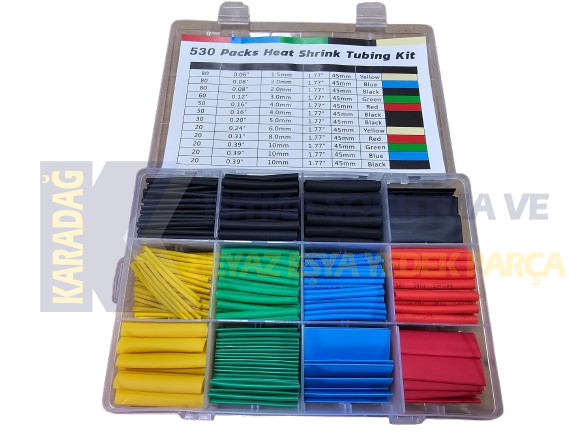 DARALAN MAKARON RENKLİ 45 MM 530 ADET SET