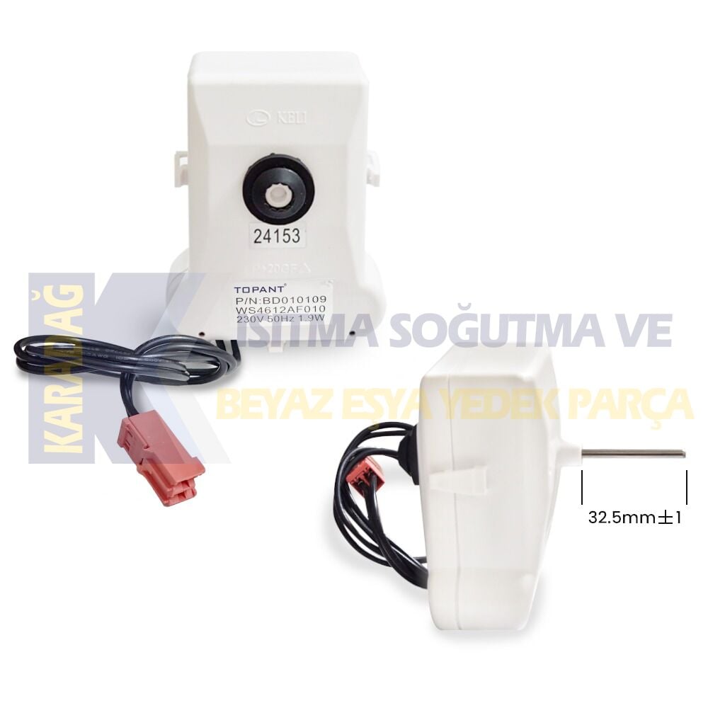 BOSCH FAN MOTORU (11013212, 11012410) 230V-1.9W DC