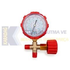 YÜKSEK BASINÇ MANİFOLD GAZ SAATİ R22, R134A, R404A, R410A 1'Lİ