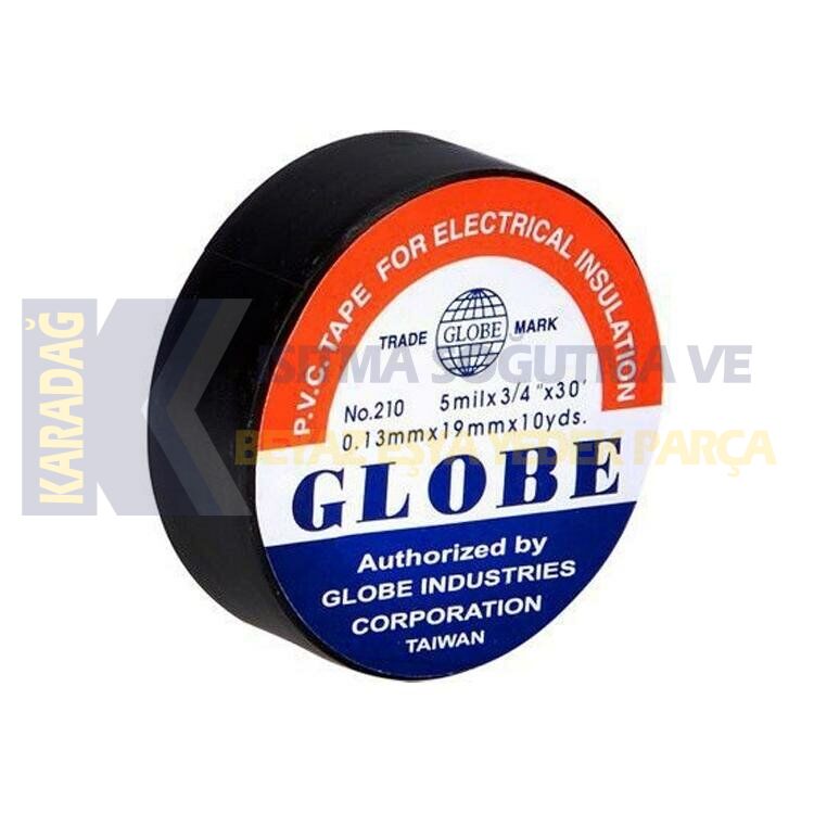 GLOBE İZOLE ELEKTRİK BANDI SİYAH 0,13*19*10
