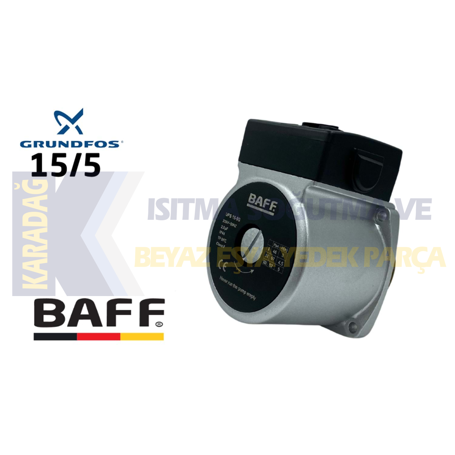 GRUNDFOS SİRKÜLASYON POMPASI 15/5 BAFF