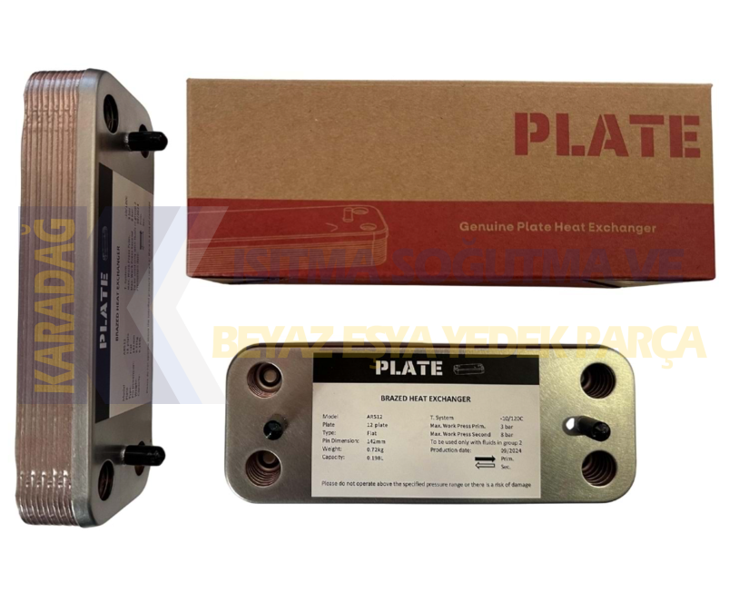 DEMİRDÖKÜM ADEN PLAKA EŞANJÖR 12 PLAKA -PLATE