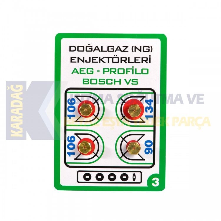 7 LİK DOĞALGAZ ENJEKTÖRÜ 4 LÜ PAKET