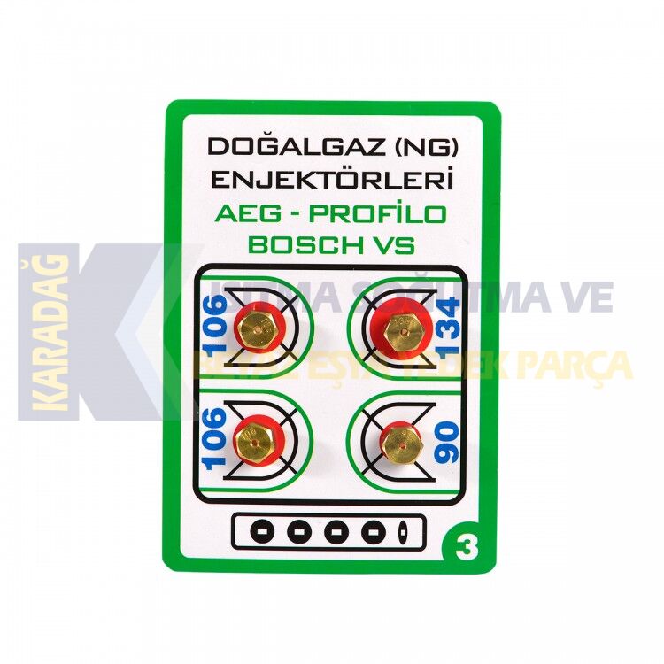 7 LİK DOĞALGAZ ENJEKTÖRÜ 4 LÜ PAKET