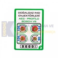 7 LİK DOĞALGAZ ENJEKTÖRÜ 4 LÜ PAKET