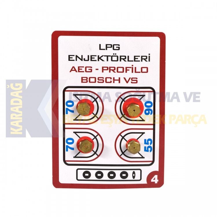 7 LİK LPG ENJEKTÖRÜ 4 LÜ PAKET