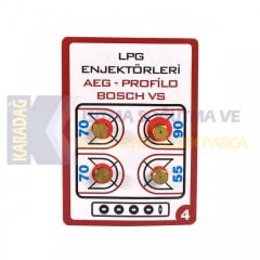 7 LİK LPG ENJEKTÖRÜ 4 LÜ PAKET